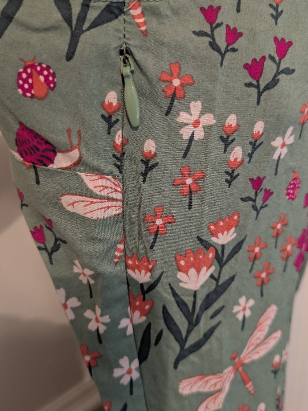Women's Green Floral Midi Dress Modcloth X princess Highway - Picture 6 of 6